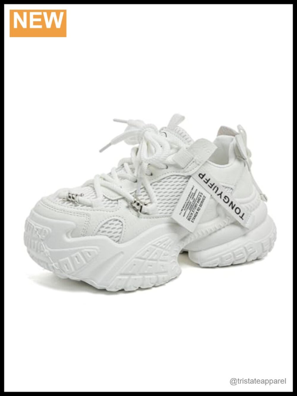 Platform Chunky Sneakers Lace Up Lace Up Fashion Tennis Shoes Women